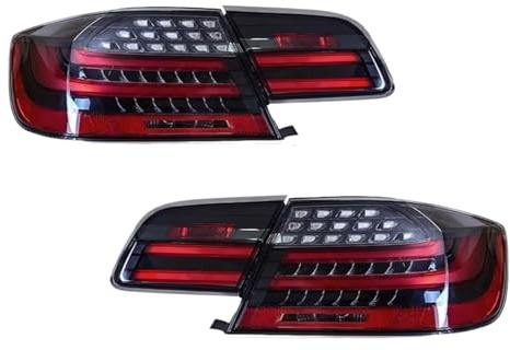 Car Rear Tail Light 4PCS LED Tail Lights For BMW For 3 Series For M3 E92 330i 335i 2005-2013 Rear Brake + Reverse + Turn Signal Lamp Car Rear Brake Lamp (Color : 4PCS Smoke)