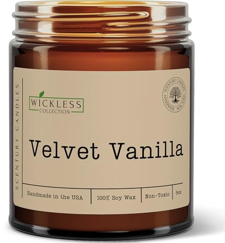 Wickless Vanilla Candles for Candle Warmer Lamp, Many Scents to Choose, 100% Non-Toxic Soy Wax, Scented Candle Melts for Warming Plate, Handmade in The USA (Velvet Vanilla)