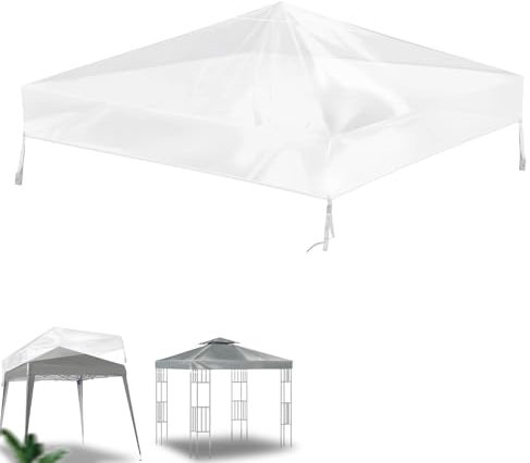 3 x 3m Transparent Gazebo Replacement Canopy Cover Top,Roof Canopy Replacement Protective Cover,For Outdoor Garden Patio Grill Gazebo (Top Only)