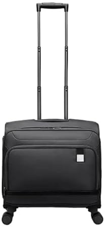 FREOJGU Ryggsäck Trolley 40 cm herr Oxford bagage resväska spinner rullbagage väskor 45 cm herr resväska resa rullväska väskor, svart, 16Inches 400mm