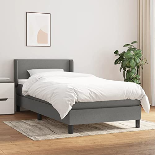 QZZCED Letto con materasso a molle insacchettate e testiera regolabile, materiale traspirante e durevole per un sonno riparatore, supporto di media durezza ideale per dormire sulla bocca superiore
