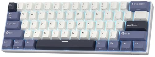 RK ROYAL KLUDGE RK61 Wireless 60% Mechanical Keyboard, Mini Portable Size