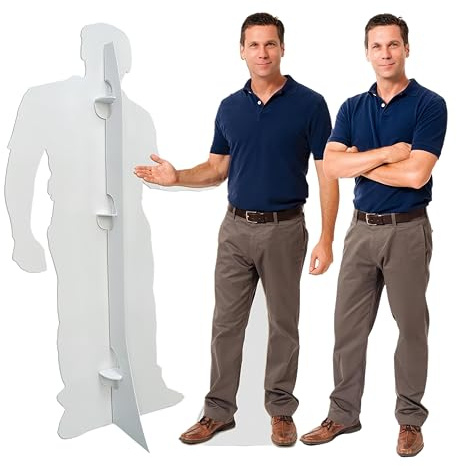Personalized Life Size Cardboard Cutout, Custom Life-Size Stand-up Cutouts, Upload Your Photo, Up to 8 ft, 16 Sizes Optional for Birthday, Party and Events, Graduations