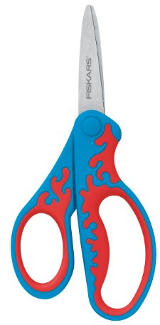 Fiskars 5 Inch Softgrip Left Handed Pointed-tip Kids Scissors