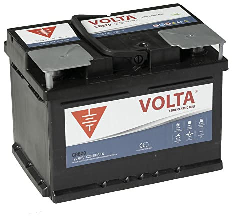 Bateria de Coche Classic Blue 62Ah 580A - Borne +Dcha - Medidas Largo 242 x Ancho 175 x Alto 175 mm con 2 años de Garantía - Fabricación Europea.