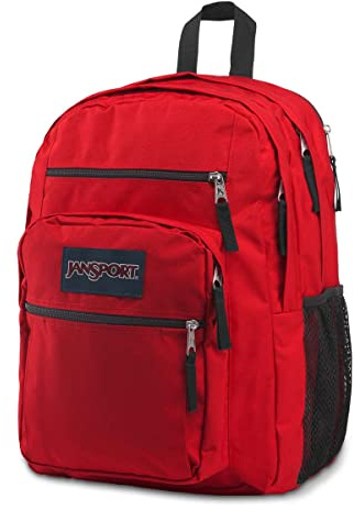 JanSport - Borsa da viaggio Big Student Rosso (Nastro rosso) Taglia unica