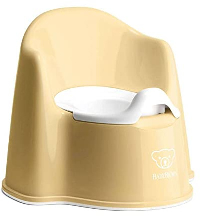BABYBJÖRN Töpfchensessel, Kunststoff, pulvergelb/weiß