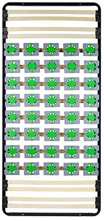 i-flair Tellerlattenrost 100x200 cm, Lattenrahmen Ergo IF56 mit Tellerfedern - für alle Matratzen und Betten geeignet