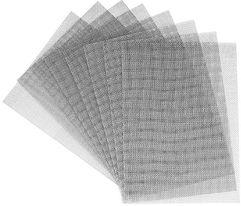 8 Piezas Malla de Alambre, 15x20 cm Malla de Tejido de Acero Inoxidable 20 Malla, Malla de Roedores Hoja de Tejida con Mosquitera de Agujeros