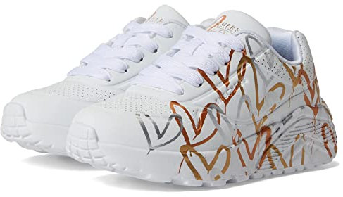Skechers 314067L Schnürhalbschuhe Sportboden Mädchen Gr.31, Weiß
