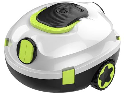 MEDOXA Robot Nettoyeur de Piscine sans Fil, aspirateur de Piscine Automatique, 90 Minutes d'autonomie, stationnement Automatique, léger, Puissant Robot pour Piscine Hors-Sol/enterrée jusqu'à 110 ㎡