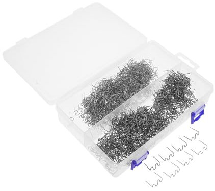 DECORNIJIA 1000pièces Agrafes Chaudes Pour Soudure Plastique Kit De Réparation Pour Bumpers Et Plastiques