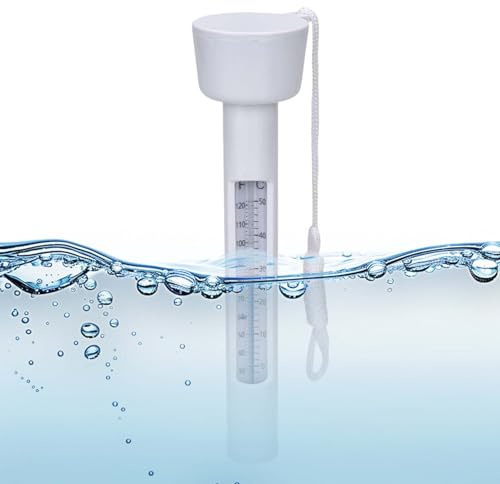 Vatten Termometer - Flytande Pool Temperaturmätare Lätt att läsa | 0-50 ℃ akvarietillbehör, akvarium termometer, inomhus spa temperaturmätare för simmare, se