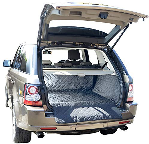UK Custom Covers Fits Range Rover Sport (2005-2013) Tailored Waterproof Quilted Boot Liner Mat Black - QBL210B
