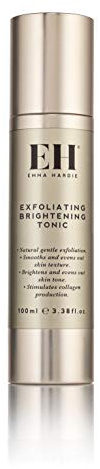 Emma Hardie 100ml Exfolierendes Aufhellendes Tonikum mit AHA und BHA, Reduziert Anzeichen der Alterung und Erhöht die Hautelastizität, Glättet und Revitalisiert die Haut; Vegan und Tierversuchsfrei