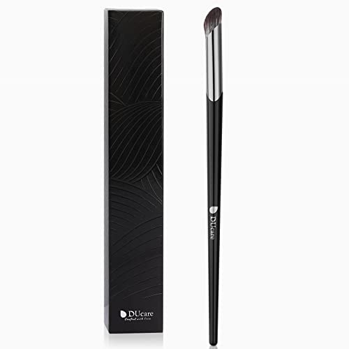 DUcare Angled Nose Contour Brush - Small Concealer Brush for Under Eye Dark Circles & Puffiness - Precision Detailing Brush for Face Contour, Highlighter & Shadow (V02)