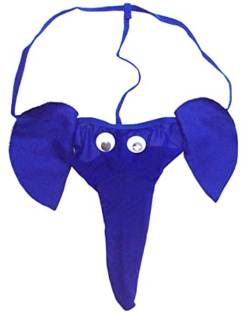 VemeFufu Perizoma C String Slip Tanga Uomini Sexy Elefante Tronco Intimo Uomo Hot Vita Bassa Elastici Thong Maschile Mutande Blu Taglia Unica Blu