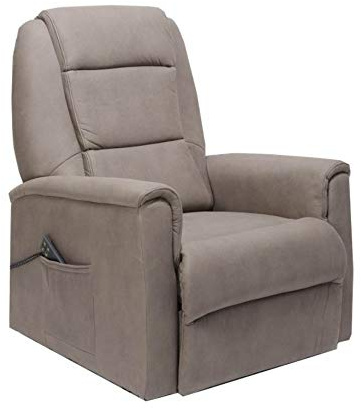 POLTRONE ITALIA Extra Large max 250kg Poltrona Relax Elettrica XXL 3 motori, reclina indipendente schienale pediera Taglie Forti Made in Italy Pelle d'elefante reclinabile elevabile letto Tortora