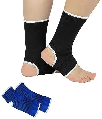 ZEACCT 2 Paar Fußgelenkbandagen, Sprunggelenkbandage, Knöchelbandage Elastische Fußbandagen für Kompressionseffekt Sport Kickboxen Muay Thai Freefight für Mehr Schutz Beim Sport