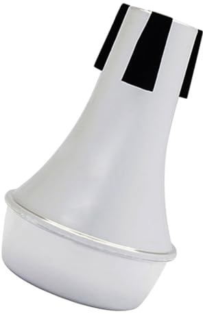 TOYANDONA 1 Pc Trompeta Muda Silenciadores Trompeta De Aleación Sordina Recta De Aluminio Suministros De Trompeta Muda De Práctica De Trompeta Silenciosa Horn Ligero Abdominales Metal