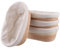 SINJEUN 4 PCS Oval Bread Proofing Basket with Liner, 25 x 15 x 8cm Sourdough Proving Basket, Rattan Bread Banneton Baskets for Dough Rising