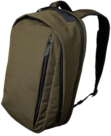 ALPAKA Metro Backpack Pro - Ryggsäck Herr 24L för Kontor och Resa, Bärbar Datorväska 15,6 och 16, Organiserade Fack, YKK-dragkedjor, Mod Key Leash, Vattenavvisande Tyg, Grön, L, Minimalistisk