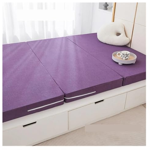 Colchones El tatami doméstico, la estera de esponja plegable está separada por la estera for dormir de un solo piso for estudiantes del dormitorio para la cama(Colour-2(Thick 8cm),90x190cm)