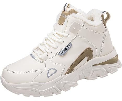 Scarpe invernali da donna impermeabili, scarponi da trekking con fodera calda, stivaletti antiscivolo, scarpe da trekking fino al polpaccio, scarpe da neve, stivaletti sportivi con lacci, scarpe