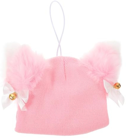 ROMISBABA Housse de Casque de Ski Rose Motif Chat Mignon, Tissu Extensible Résistant, Taille Unique, Protection pour Casque de Snowboard et Parapente, Accessoire Sport D’Hiver pour Garçon