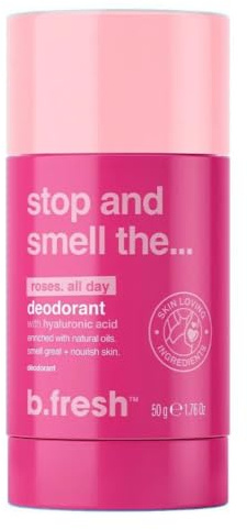 b.fresh Stop and Smell the Roses Deodorant Stick 50 g med hyaluronsyra rosendoft