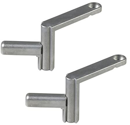 wolfcraft 2 Schnellspanner I 6176000 I Zum schnellen Fixieren von Werkstücken an allen Tischen mit 20-mm-Bohrungen - kompatibel mit MASTER-Serie Werktischen für erweitertes Spannen