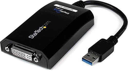 StarTech.com USB 3.0 to DVI / VGA Adapter - 2048x1152 - External Video & Graphics Card - Dual Monitor Display Adapter Cable - Supports Mac & Windows (USB32DVIPRO)