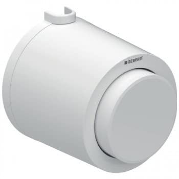 Geberit 116,046.11,1-Pulsante pneumatico a distanza 01, di superficie, per scarico WC semplice, colore: bianco alpino