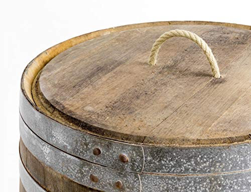 Deckel für Regentonne, Regenfass, Fass, Temesso-Fassdeckel in verschiedenen Größen und Ausführungen (D: 54,5-56cm (Groß) mit Kordelgriff)
