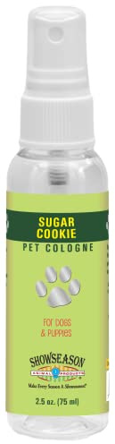 Showseason Sugar Cookie Pet Cologne 2.5 oz. For Dogs | Long-Lasting Odor Eliminator, Cruelty-Free, Paraben-Free, Biodegradable and Non-Toxic, Made In The USA