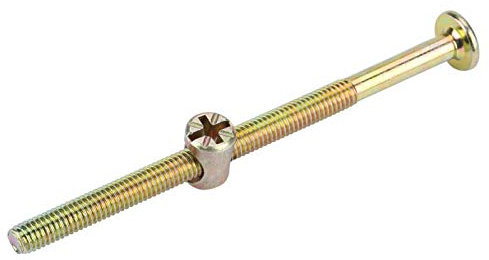 Tornillo de Cabeza Hexagonal Plana 6X90Mm, 10 Piezas, Tornillos de Barril Para Muebles, Cunas, Camas Y Sillas, Tuerca de Acero Inoxidable, Fijación Segura Para Ensamblaje de Muebles