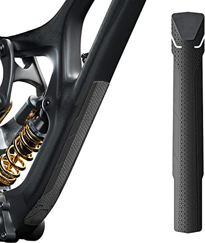 Carkio Protezione del telaio della bicicletta, 3M MTB Protezione del telaio del tubo rimovibile per bici giù, nastro adesivo antigraffio per la maggior parte dei telai della bici (Rhombus-nero)