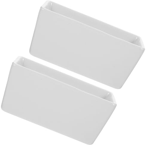 Ipetboom Azucarero Rectangular De Cerámica Y Lechera para Café con Bordes Suaves Apto para Microondas Y Lavavajillas Ideal Almacenamiento De Azúcar Decoración Mesa