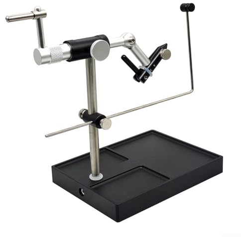 Fliegenbinden-Schraubstock, drehbares Design zum Binden von Fliegen, Jigködern und mehr. Entdecken Sie die aufregende Welt des Fliegenbindens