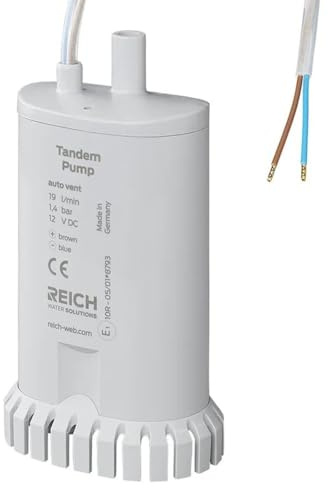 Camping Tauchpumpe Twin 12V 19L/min I 1,4 bar 55 W Leistungsaufnahme