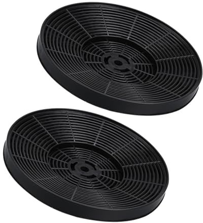 2PCS CDA Cooker Hood Filters, Carbon Charcoal Filter for CDA CCA52WH CHA15, Odour & Grease Filter for CDA Extractor Vent Hood, Carbon Charcoal Filter compatible with most Cooker Hoods, 175mm Diameter