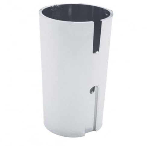 United Pacific 41021 - Manual Transmission Shift Shaft Cover - Chrome Plastic Lower Gearshift Knob Cover