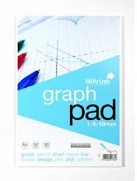 Silvine Millimeterpapierblock, A4, kariert