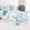 Buymax® Bettwäsche 155x220%100 Baumwolle 2-Teilig Bettbezug - Bettwäsche-Sets 155 x 220cm mit 1 mal Kissenbezug 80x80cm, ÖKO-TEX Renforcé-Bettdeckenbezug Set mit Reißverschluss