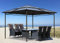 QUICK STAR Metall Garten Hardtop Pavillon 3x3m | Wasserdicht Winterfest Stabil | aus Doppelstegplatten Polycarbonat