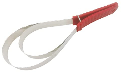 NRTFE Shedding Blade Horse Brush Scraper Stainless Steel Shed Blade for Dogs (two loops)