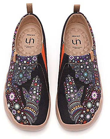 UIN Cómodo Unisexo Art de Lona Orar Transpirable Suela de PU Vestido Zapatos de Mujer 38