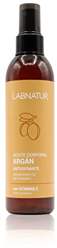 Labnatur Olio per il corpo di Argan - Naturale e Vegano - Antiossidante, Idratante e Nutre Pelle e Capelli - Dona elasticità, morbidezza e luminosità - 200 ml