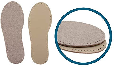 Stafil Suelas de fieltro para zapatillas de estar por casa, ganchillo, fieltro o tejer, talla 37