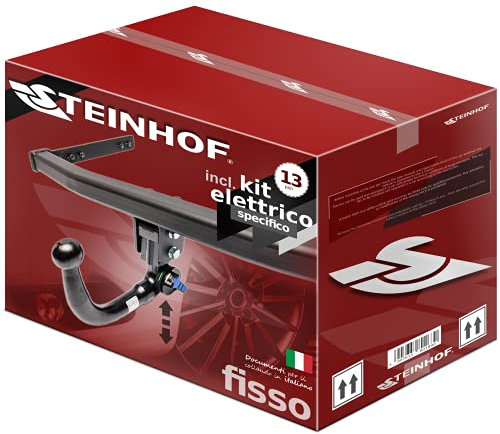 STEINHOF NEU Anhängerkupplung AHK abnehmbar - von unten gesteckt kompatibel mit Audi Q3 2011-06.2018 mit 13-polig Fahrzeugspezifischer Elektrosatz